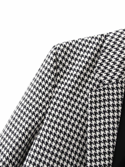 Blazer Retro Cuadros Doble Botonadura Estilo Europeo y Americano - Image 3
