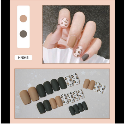 Uñas Postizas Decoradas Adhesivas - Diseño Profesional Listo para Usar - Image 44