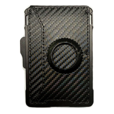 Cartera Hombre Portacédulas Gran Capacidad Fibra Carbono Metal - Image 12