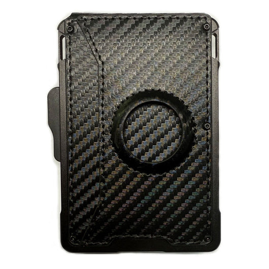 Cartera Hombre Portacédulas Gran Capacidad Fibra Carbono Metal - Image 12