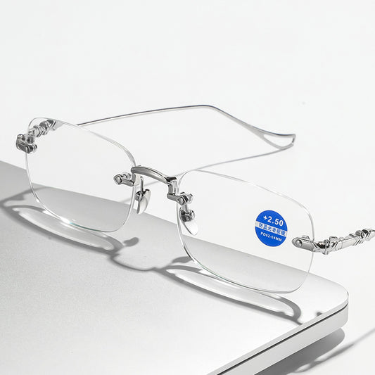 Gafas de Lectura sin Marco con Filtro Luz Azul y Visión HD