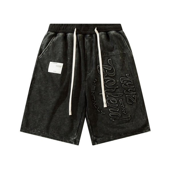 Pantalones Rectos Sueltos de Verano con Letras - Diseño Casual Minimalista