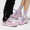 Zapatillas Deportivas Mujer Lavanda Suela Gruesa Estilo Casual