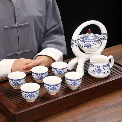 Tetera Cerámica Semiautomática con Tazas - Diseño Creativo para Oficina - Image 12