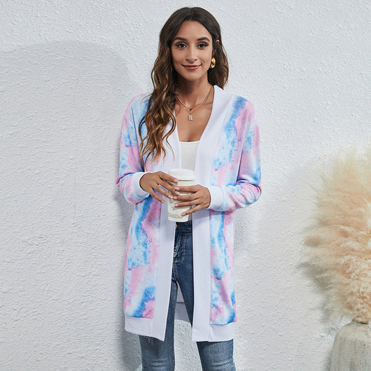 Cardigan Tejido Estampado Leopardo Tie-Dye Navideño - Image 36