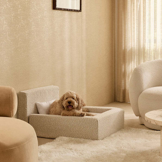 Cama Ortopédica Rectangular para Perros con Colchón Acolchado