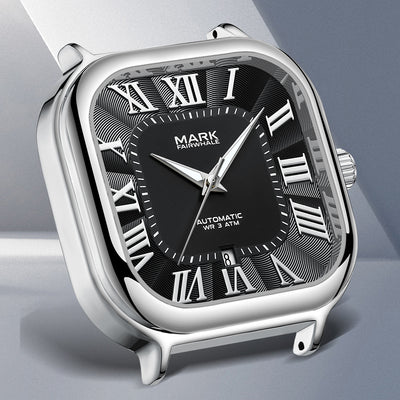 Reloj Mecánico Automático Cuadrado Resistente al Agua con Esfera Luminiscente - Image 2
