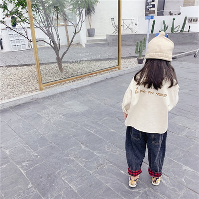 Blusa Infantil Estilo Coreano con Bordados para Otoño - Image 7