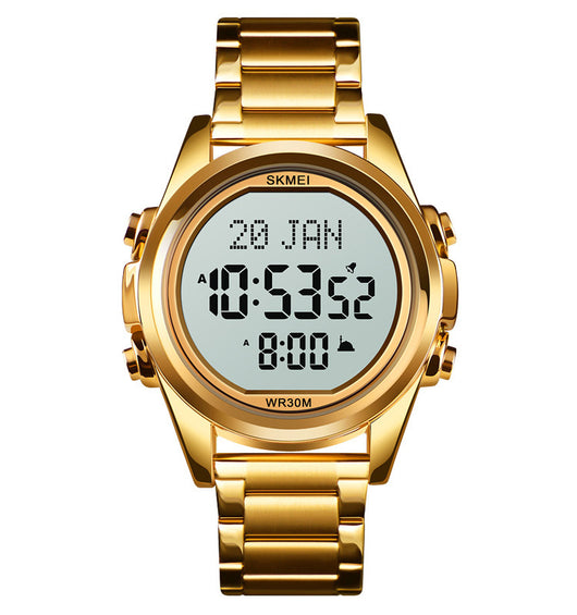 Reloj Electrónico Árabe para Hombre Acero Inoxidable Diseño Fashion - Image 9