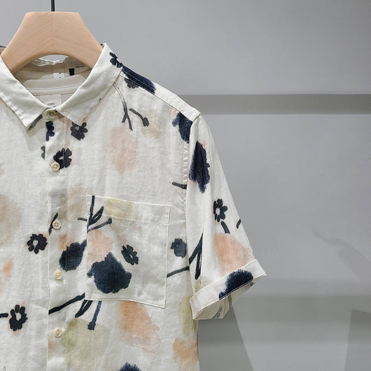 Camisa Suelta Estampado Floral para Hombre - Image 2