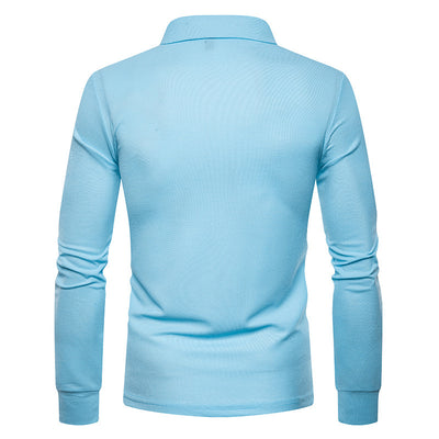 Camisa Casual de Manga Larga Slim Fit con Cuello de Color - Image 19