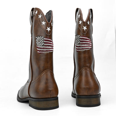 Bota Vaquera Occidental Estrella de Cinco Puntas para Hombre - Image 9
