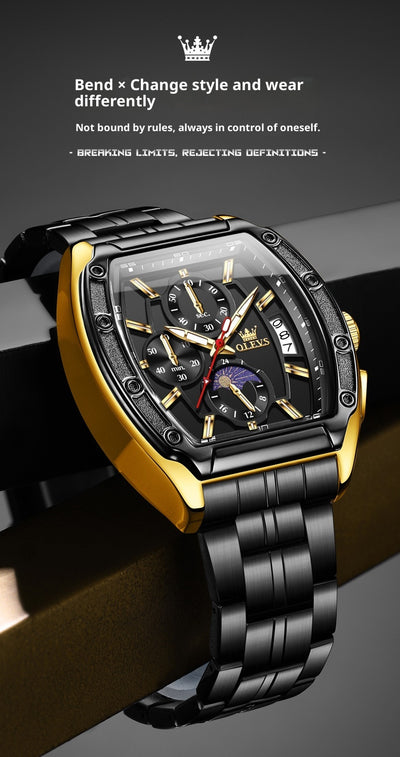 Reloj de Hombre con Correa de Acero y Esfera Luminosa - Image 13