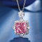Autumn And Winter New Jewelry Premium Suit Deep Rosado Pendant With Chain