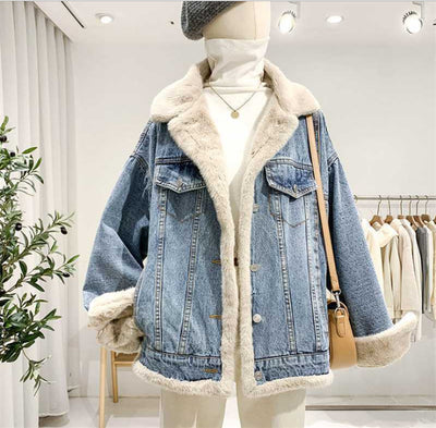 Chaqueta Denim Reversible Doble Cara Estilo BF