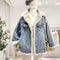 Chaqueta Denim Reversible Doble Cara Estilo BF