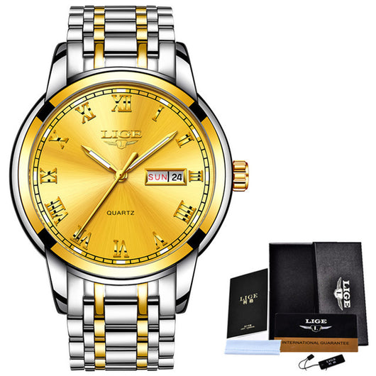 Reloj de Cuarzo con Tres Esferas y Banda de Acero - Image 10