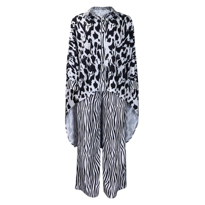Conjunto Africano de Dos Piezas: Camisa Estampada y Pantalón Ancho - Image 7