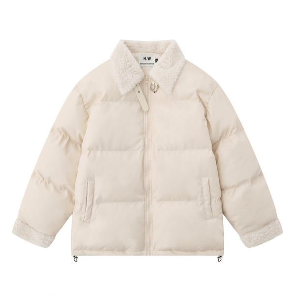 Abrigo de Invierno para Hombre con Cuello de Piel y Acolchado de Algodón