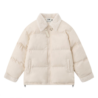 Abrigo de Invierno para Hombre con Cuello de Piel y Acolchado de Algodón
