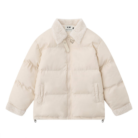 Abrigo de Invierno para Hombre con Cuello de Piel y Acolchado de Algodón
