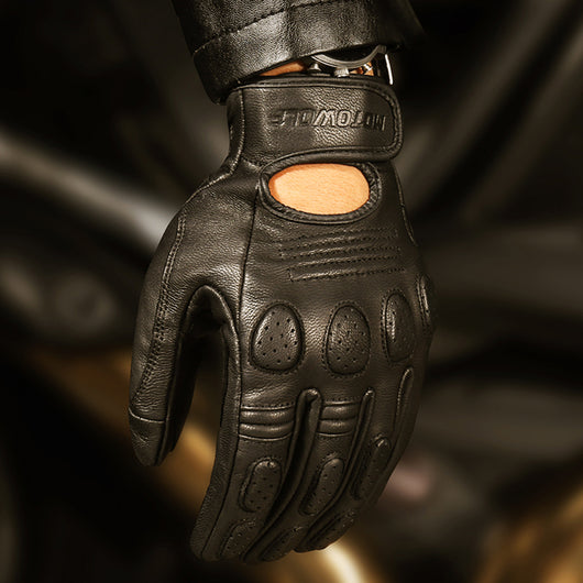 Guantes de Cuero para Motociclismo Off-Road con Protección Reforzada - Image 8