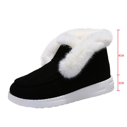 Zapatos Casuales de Algodón para Mujer Talla Grande con Punta Redonda - Image 3