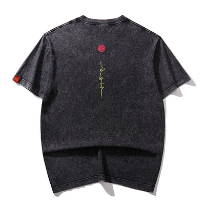 Camiseta Holgada Estilo Chino para Hombre - Primavera Verano - Image 10