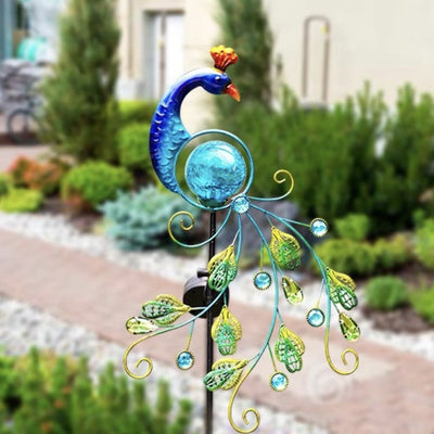 Lámpara Solar Decorativa Pavo Real para Jardín - Image 2