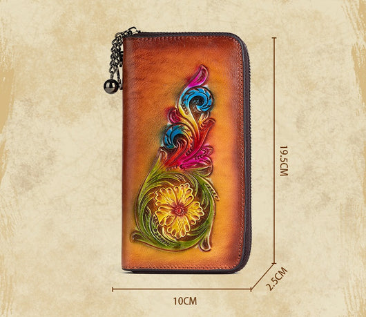 Bolso de Cuero Genuino Marrón Mediano para Mujer - Image 11
