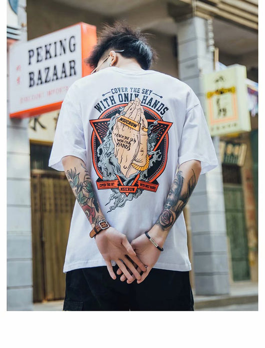 Camiseta Hombre Manga Corta Letras Graffiti Street - Image 37