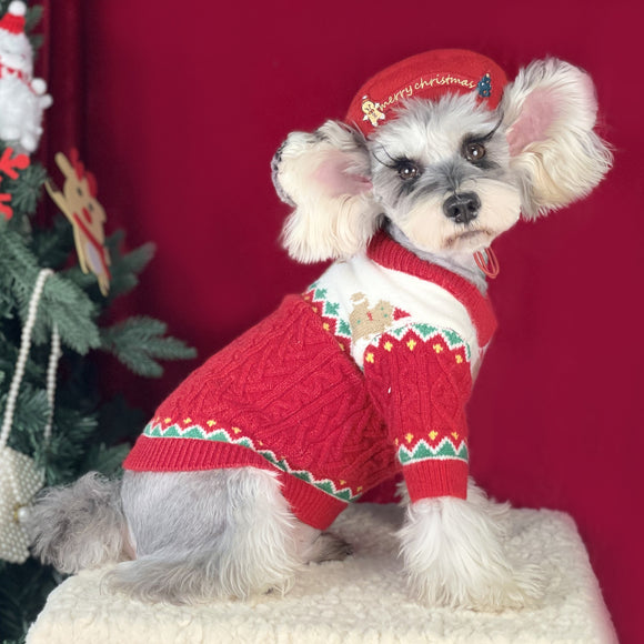 Suéter Navideño para Perros en Lana Premium