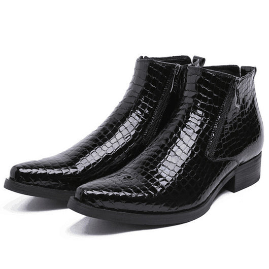 Botas de Cuero Puro con Punta Afilada y Caña Alta - Image 11