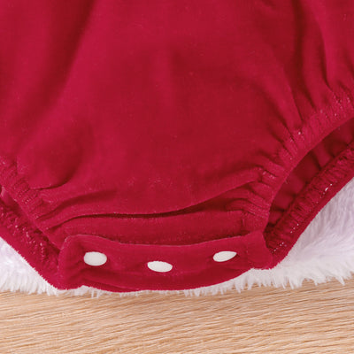 Enterizo Navideño de Felpa con Manga Larga y Gorro Coordinado - Image 11