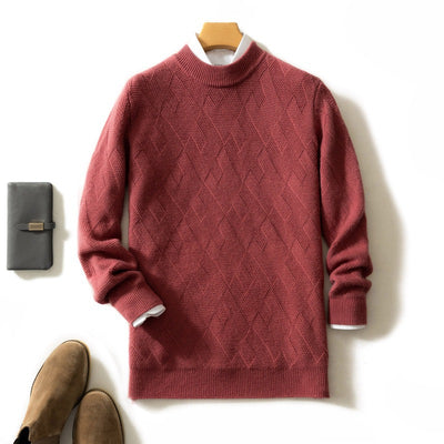 Suéter de Cuello Redondo en Cashmere Premium para Hombre - Image 8