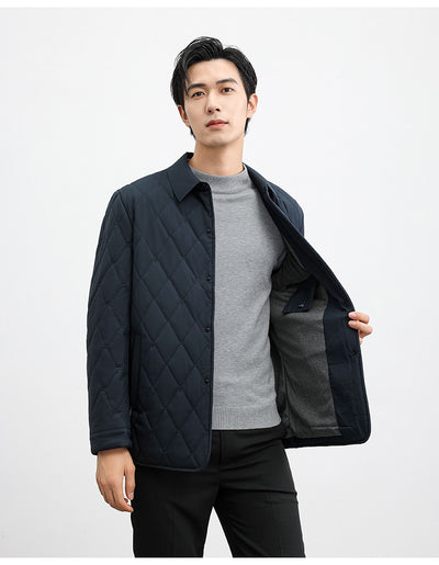 Chaqueta Térmica Acolchada de Seda Mulberry para Hombres Adultos y Mayores - Image 12