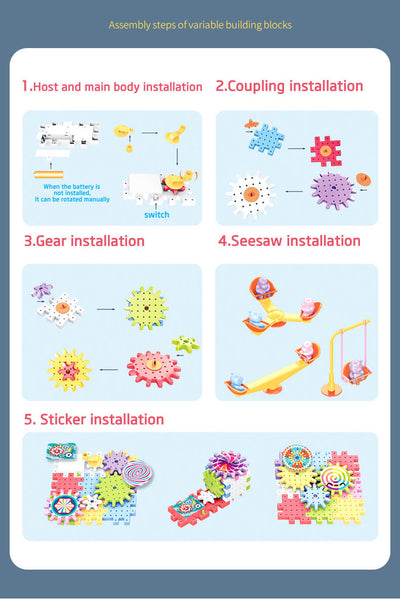 Bloques de Construcción Eléctricos con Piezas Grandes - Set Puzzle 3-6 Años - Image 8