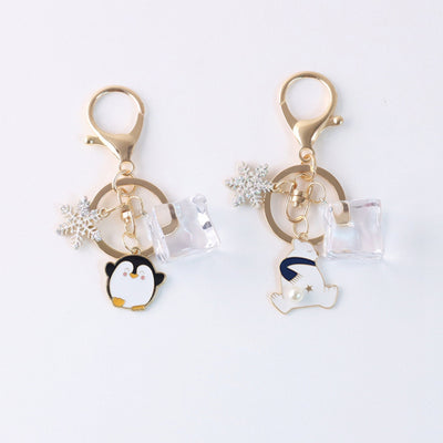 Llavero Oso Polar y Pingüino con Aceite Flotante - Diseño Iceberg - Image 6
