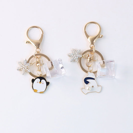 Llavero Oso Polar y Pingüino con Aceite Flotante - Diseño Iceberg - Image 6