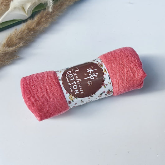 Pañuelo de Algodón y Lino Arrugado Monocromático - Image 63
