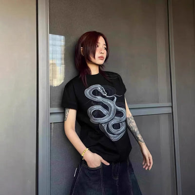 Playera Estampada Año de la Serpiente - Diseño Americano Clásico - Image 4