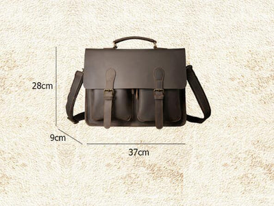 Maletín Ejecutivo de Cuero para Hombre con Correa de Hombro - Image 7