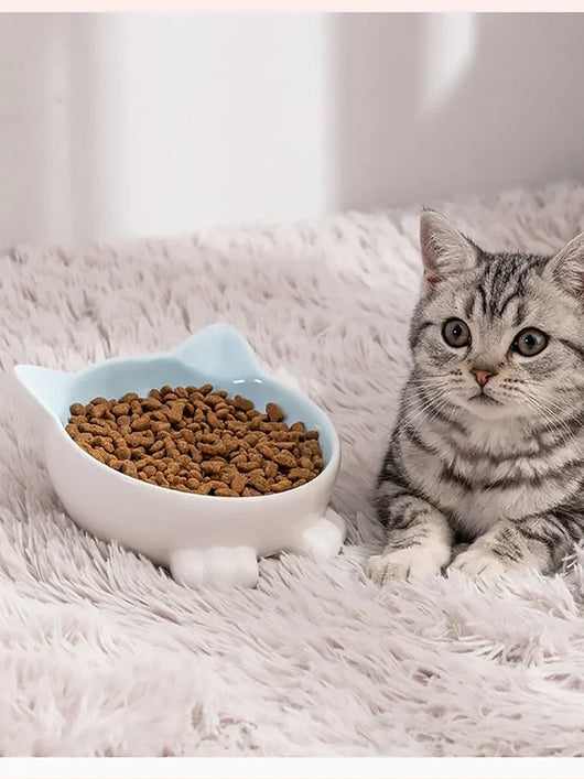 Comedero Elevado para Gatos Cerámica con Diseño Felino - Image 13