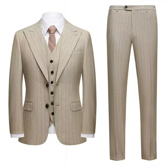 Traje Slim Fit de Tres Piezas para Hombre