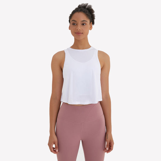 Blusa Deportiva Yoga Suelta sin Mangas - Top Versátil para Entrenamientos