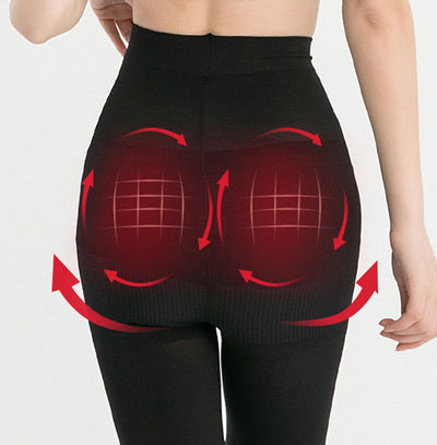 Pantimedias Reductoras 110D con Levantador de Glúteos y Control de Abdomen Negro - Image 6