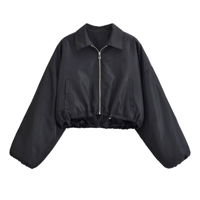 Chaqueta Minimalista Otoñal con Cuello Solapa y Falda Integrada - Image 16