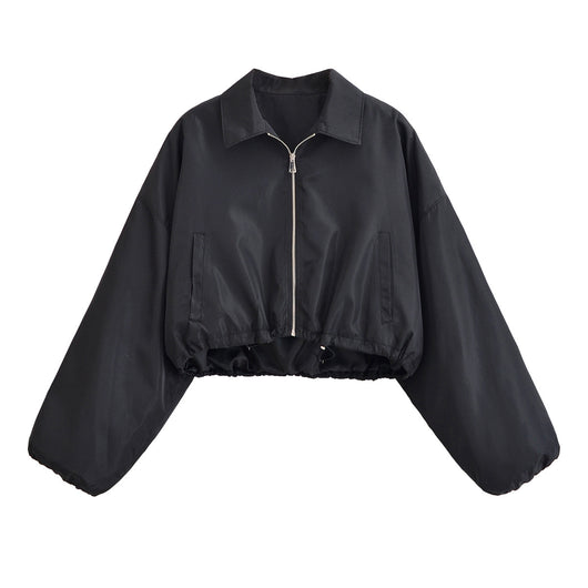 Chaqueta Minimalista Otoñal con Cuello Solapa y Falda Integrada - Image 16