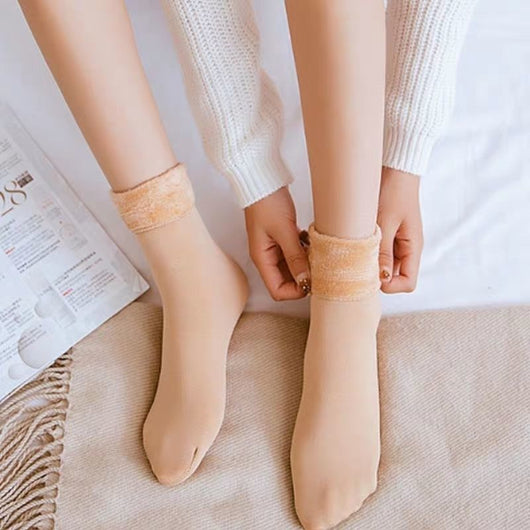 Calcetines Térmicos Mujer Tubo Alto con Forro Grueso y Terciopelo - Image 19