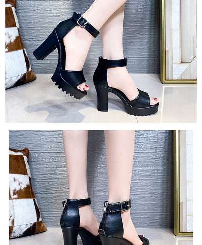Sandalias Romanas con Talón Alto y Tira Trasera - Image 12